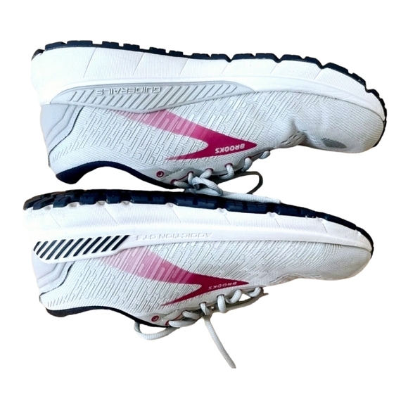 Brooks Addiction GTS-15 Women's Shoes (Oyster, Peacoat, Lilac Rose) Size 9 - Picture 2 of 8